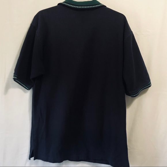 ๐3/$22 DIPORT USA navy green polo fish "bite me" - Picture 4 of 4